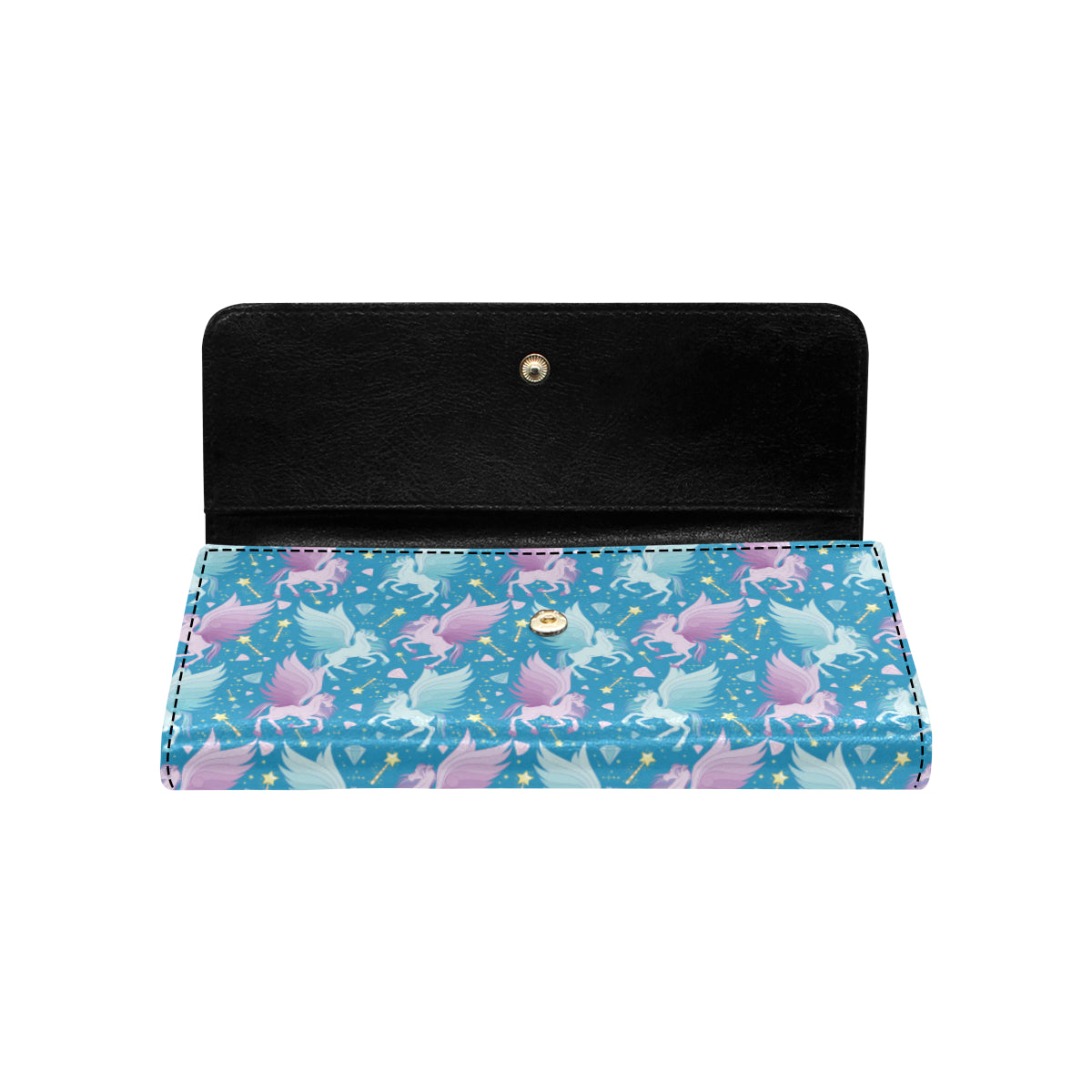 Pegasus Pattern Print Design 04 Women's Trifold Wallet