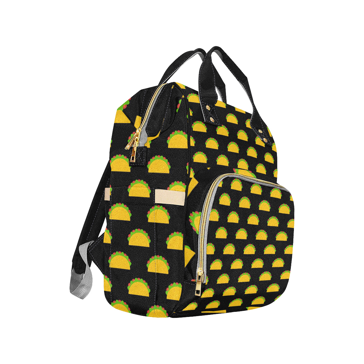 Taco Pattern Print Design TC06 Diaper Bag Backpack