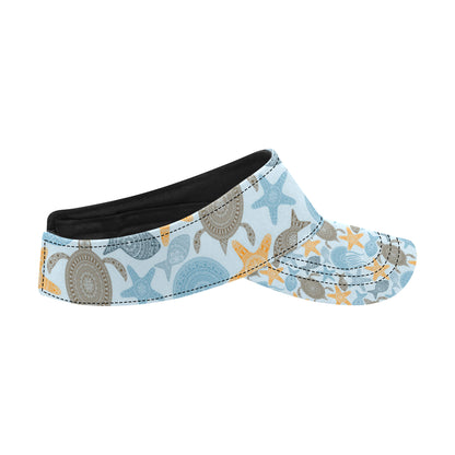 Polynesian Jellyfish Turtle Print Unisex Sun Visor