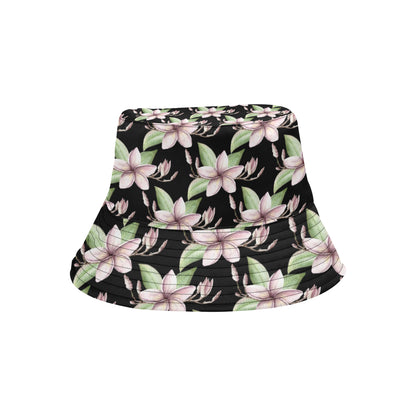Plumeria Pattern Print Design PM02 Unisex Bucket Hat