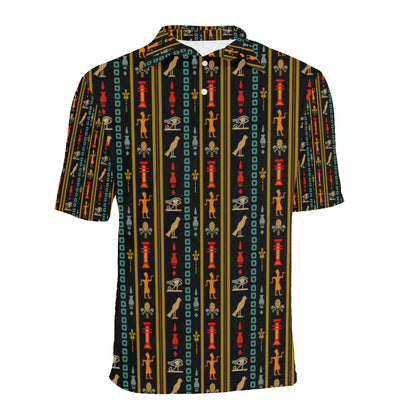 Eye of Horus Egypt Style Pattern Men Polo Shirt