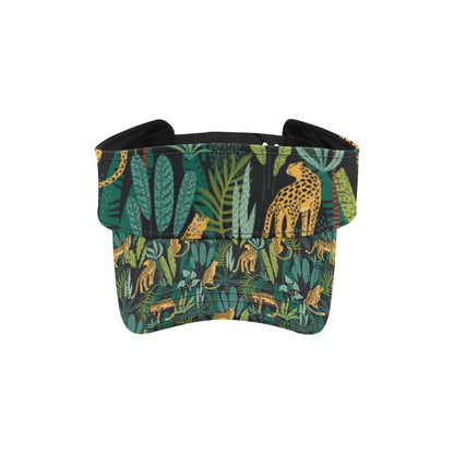 Jaguar Jungle Pattern Print Design 03 Unisex Sun Visor