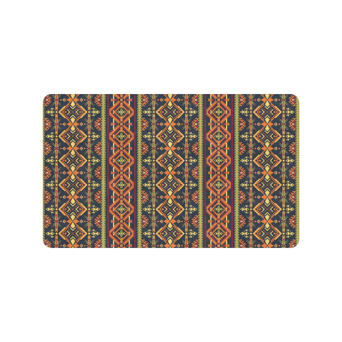 Kente Classic Design African Print Rubber Doormat