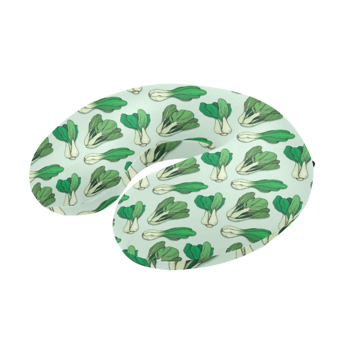 Bok Choy Pattern Print Design 01 U-Shaped Travel Neck Pillow