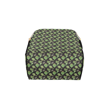 Artichoke Pattern Print Design 02 Diaper Bag Backpack