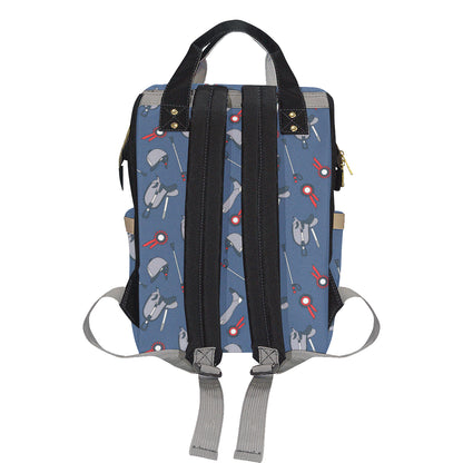 Equestrian Equipment Background Diaper Bag Backpack