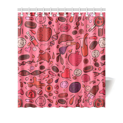 Phlebotomist Pattern Print Design A01 Shower Curtain
