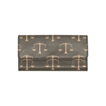 Libra Pattern Print Design 01 Women's Trifold Wallet