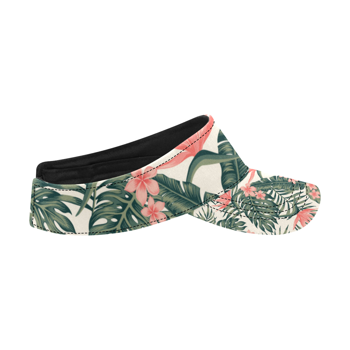 Tropical Flower Palm Leaves Unisex Sun Visor