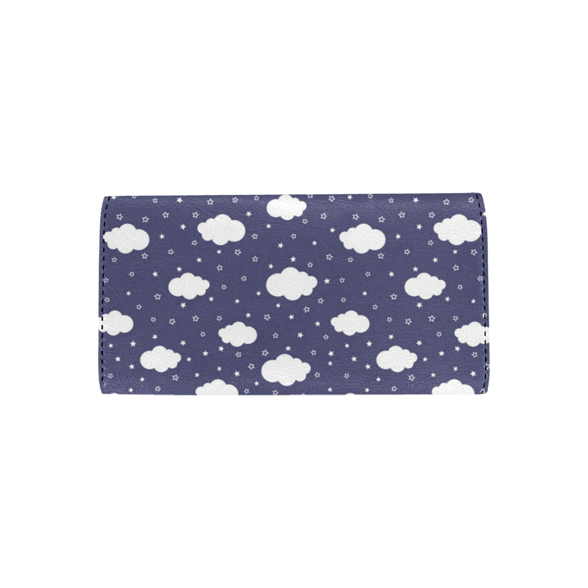 Cloud  Pattern Print Design 03 Women's Trifold Wallet