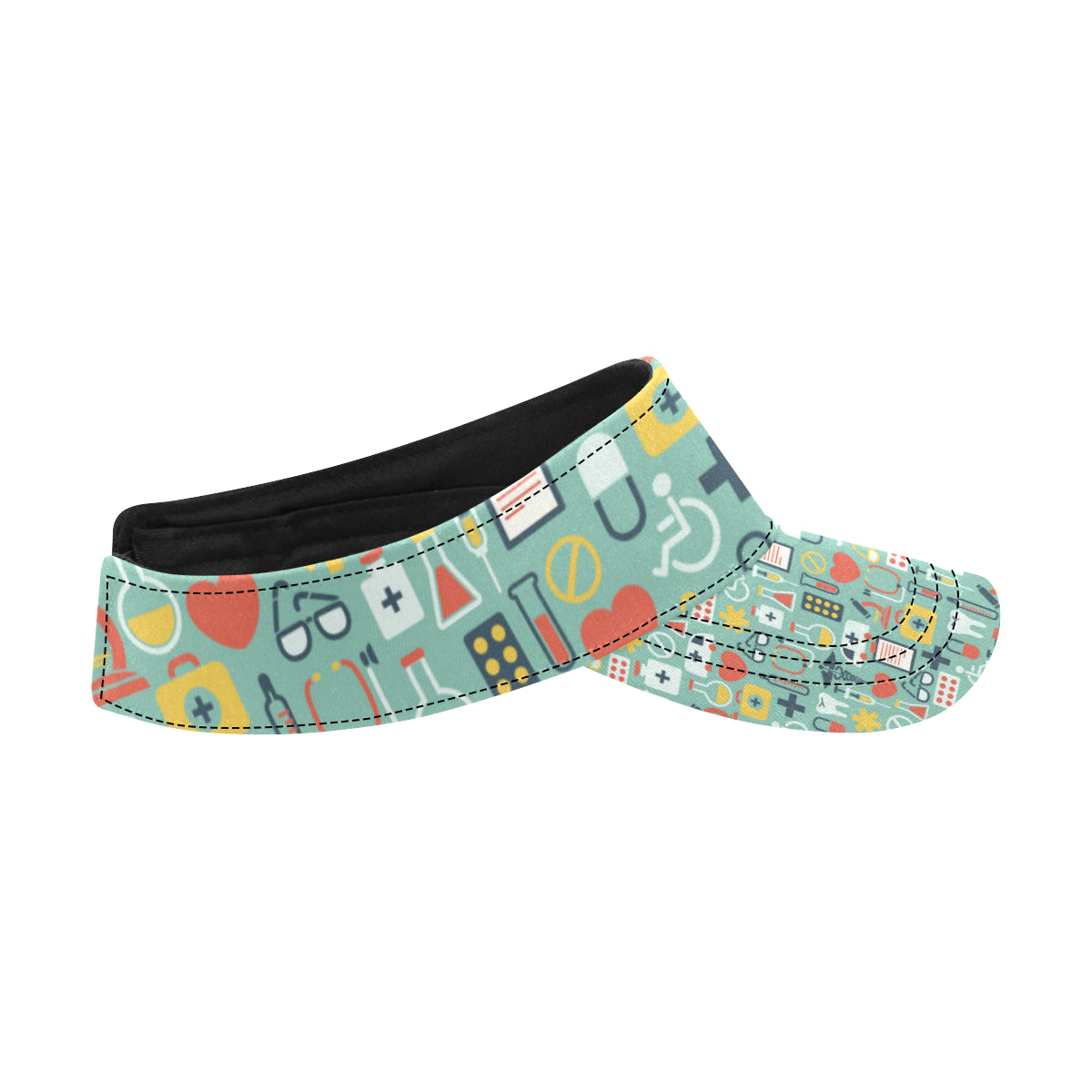 Medical Pattern Print Design 02 Unisex Sun Visor