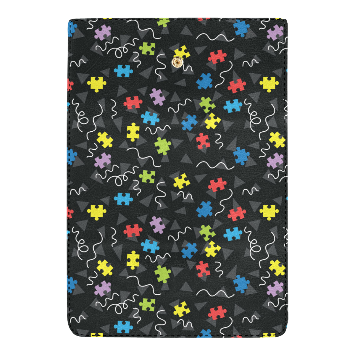 Autism Awareness Pattern Print Design 01 Women's Trifold Wallet