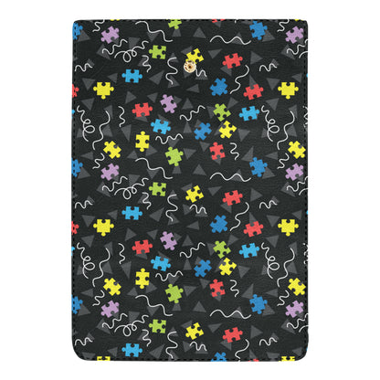 Autism Awareness Pattern Print Design 01 Women's Trifold Wallet