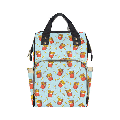 French Fried Pattern Print Design 02 Diaper Bag Backpack