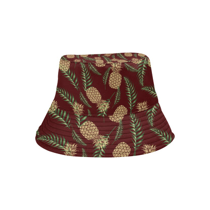 Pineapple Pattern Print Design PP013 Unisex Bucket Hat