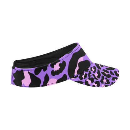 Cheetah Purple Neon Print Pattern Unisex Sun Visor