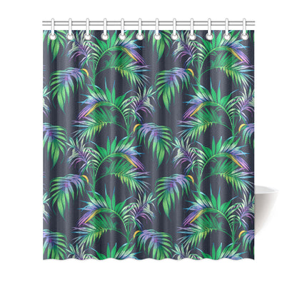 Palm Leaves Pattern Print Design PL04 Shower Curtain