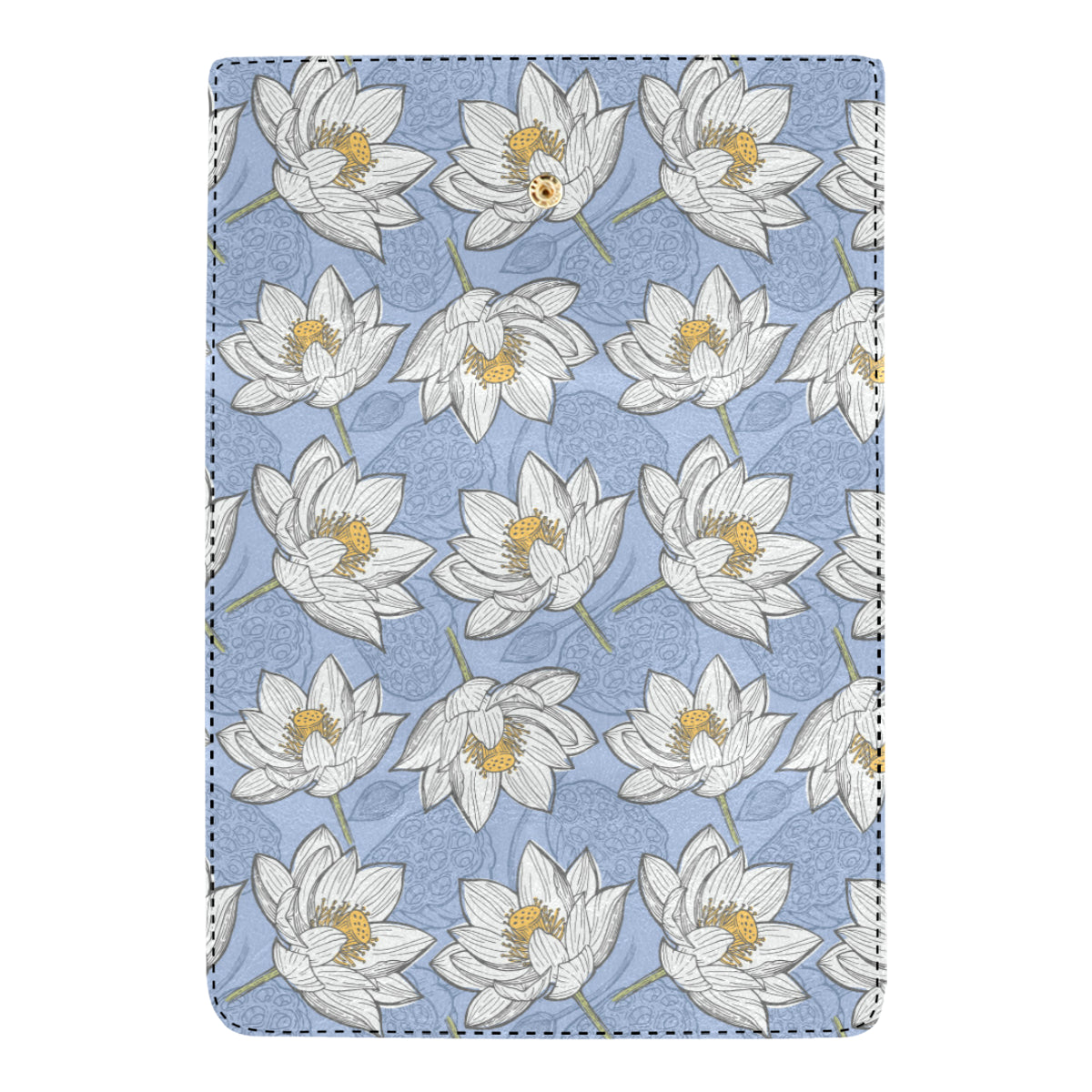 Lotus Pattern Print Design 04 Women's Trifold Wallet