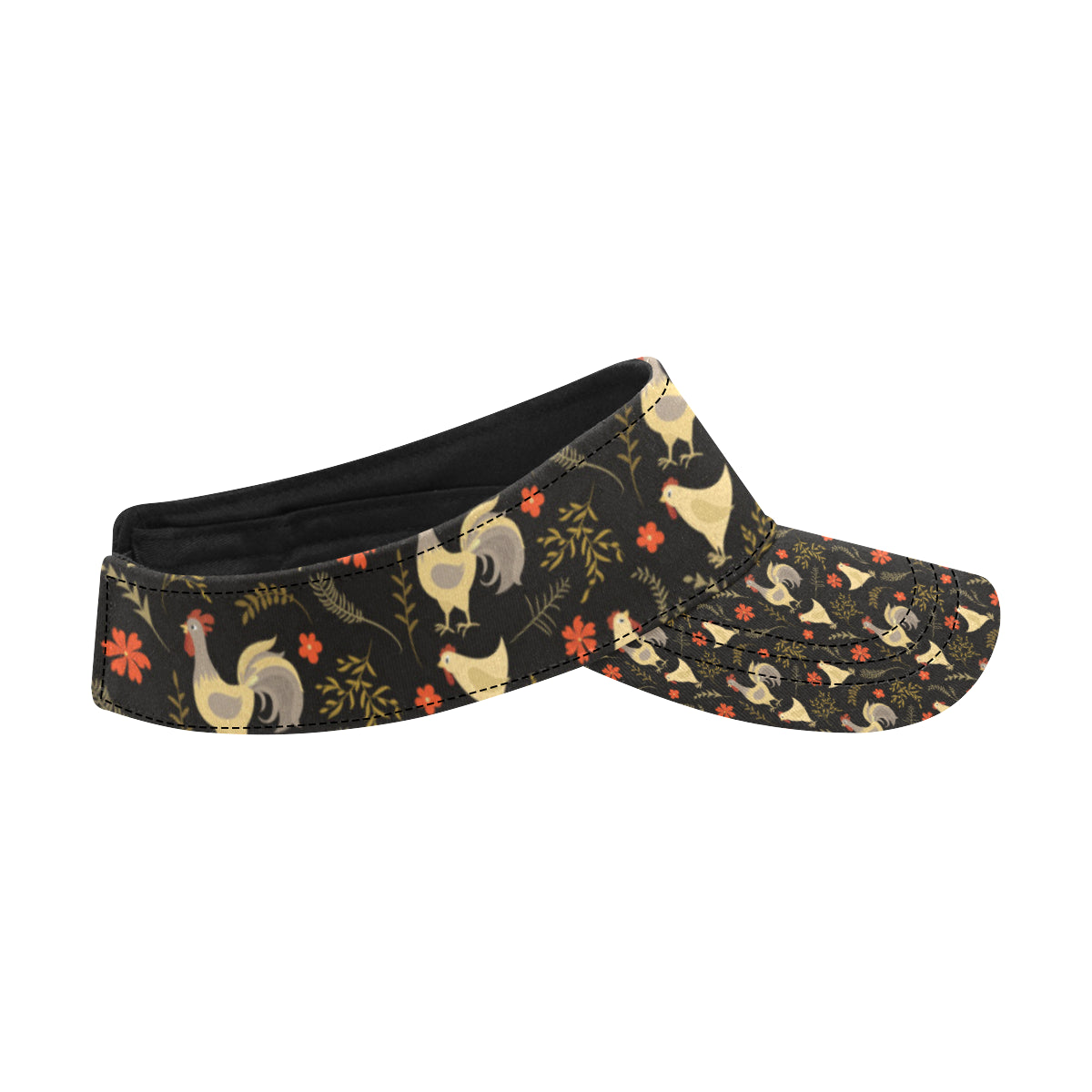 Chicken Pattern Print Design 04 Unisex Sun Visor
