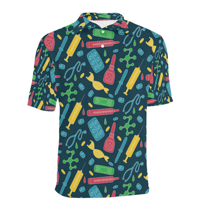 Phlebotomist Pattern Print Design A03 Men Polo Shirt