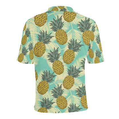 Pineapple Pattern Print Design PP03 Men Polo Shirt