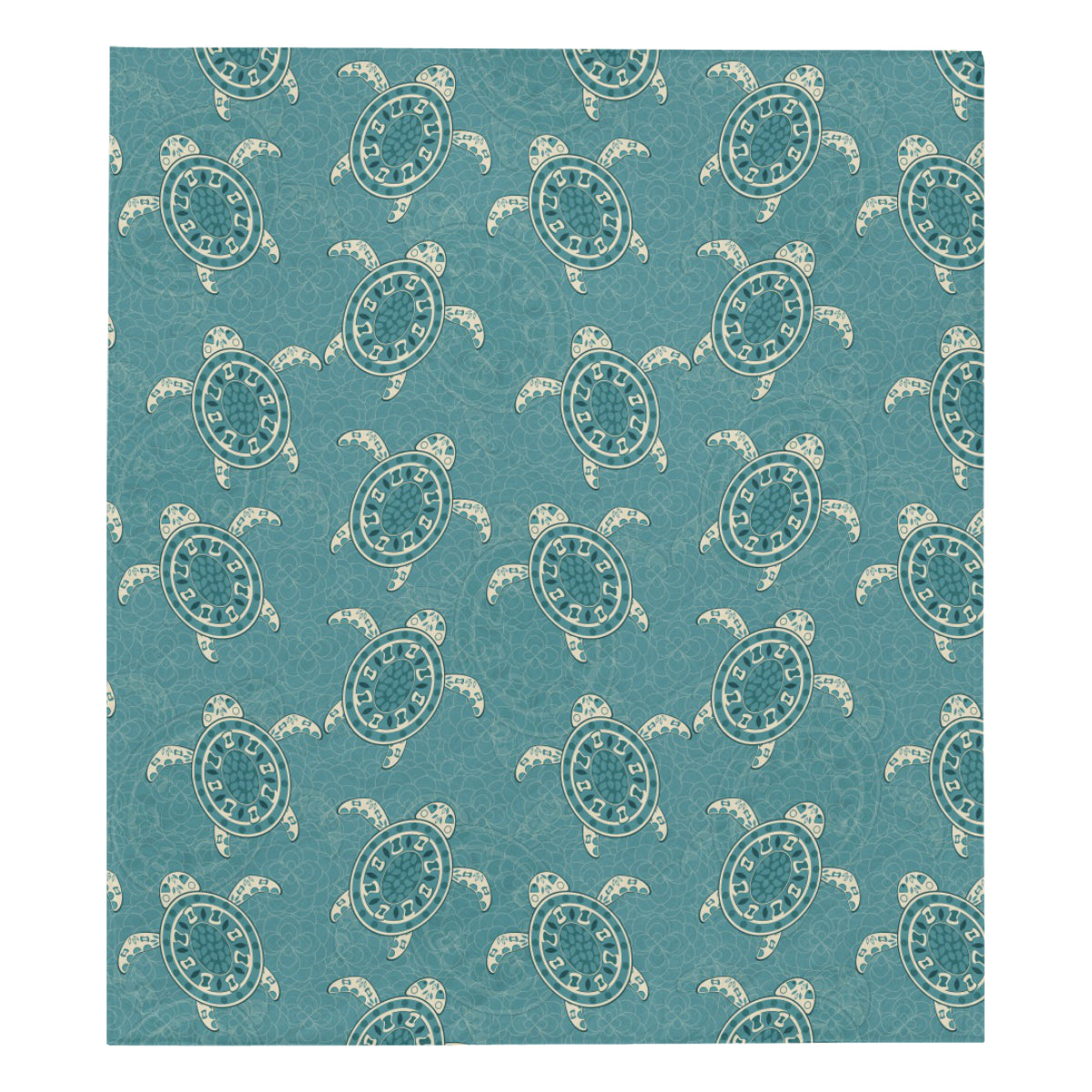 Sea Turtle Pattern Print Design T02 Premium Quilt