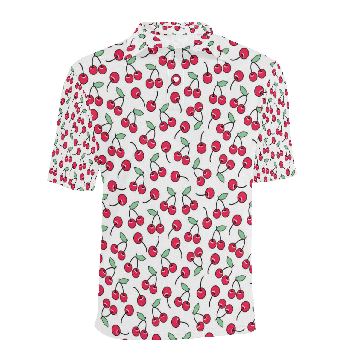 Cherry Pattern Print Design 03 Men Polo Shirt
