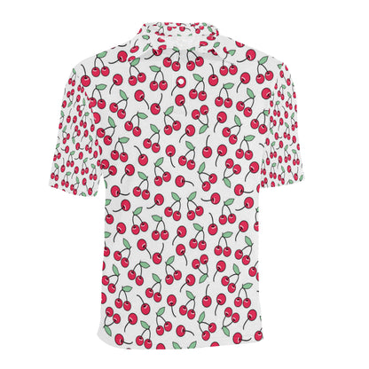 Cherry Pattern Print Design 03 Men Polo Shirt