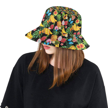 Tropical Fruits Pattern Print Design TF04 Unisex Bucket Hat