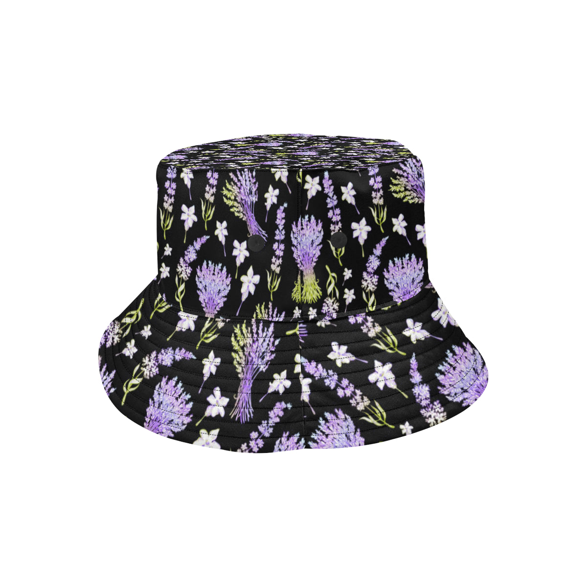 Lavender Pattern Print Design LV04 Unisex Bucket Hat