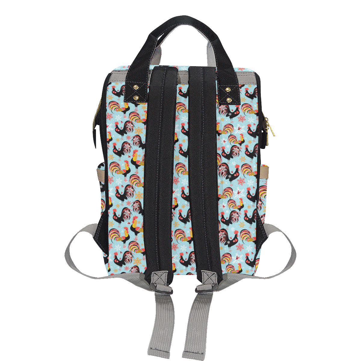 Rooster Themed Design Diaper Bag Backpack