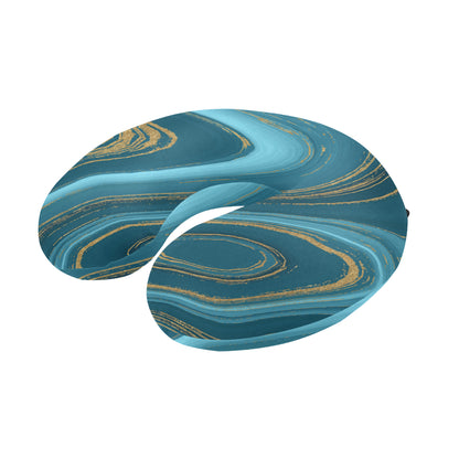 Liquid Pattern Print Design 04 U-Shaped Travel Neck Pillow