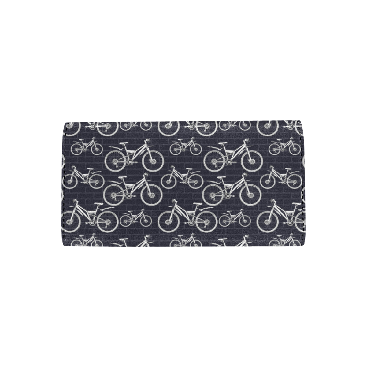 Mountain bike Pattern Print Design 02 Women's Trifold Wallet