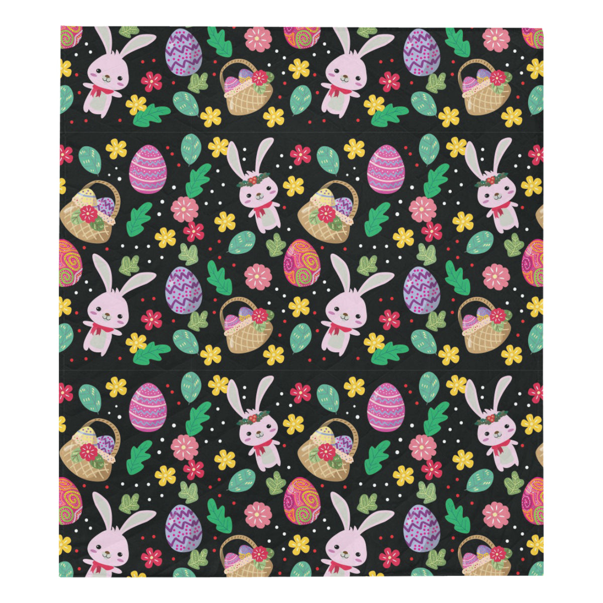 Easter Eggs Pattern Print Design RB05 Premium Quilt