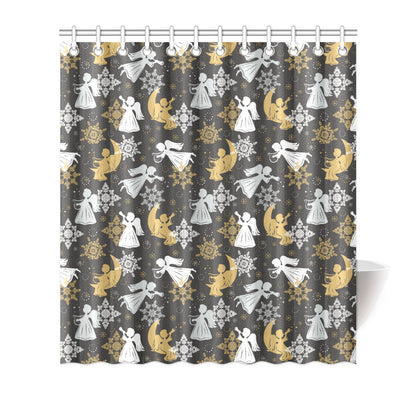 Angel Pattern Print Design 04 Shower Curtain