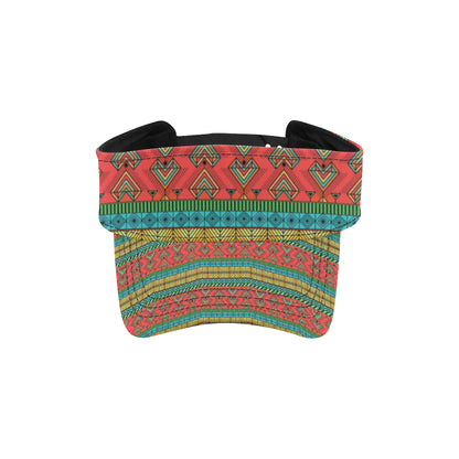 African Colorful Zigzag Print Pattern Unisex Sun Visor