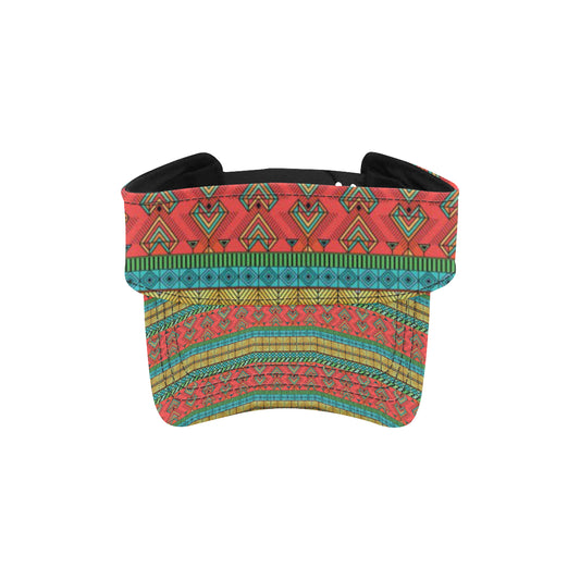 African Colorful Zigzag Print Pattern Unisex Sun Visor