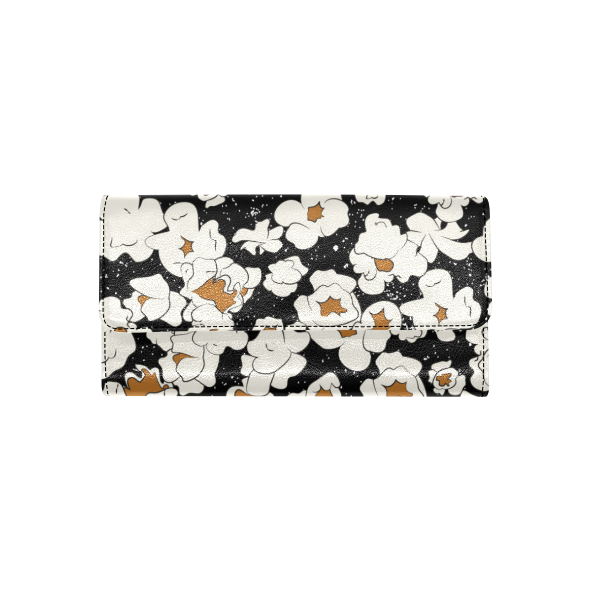 Popcorn Pattern Print Design A02 Women's Trifold Wallet