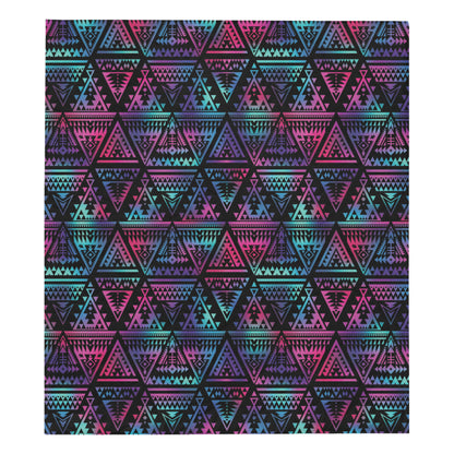 Tribal aztec Dark Multicolor Premium Quilt