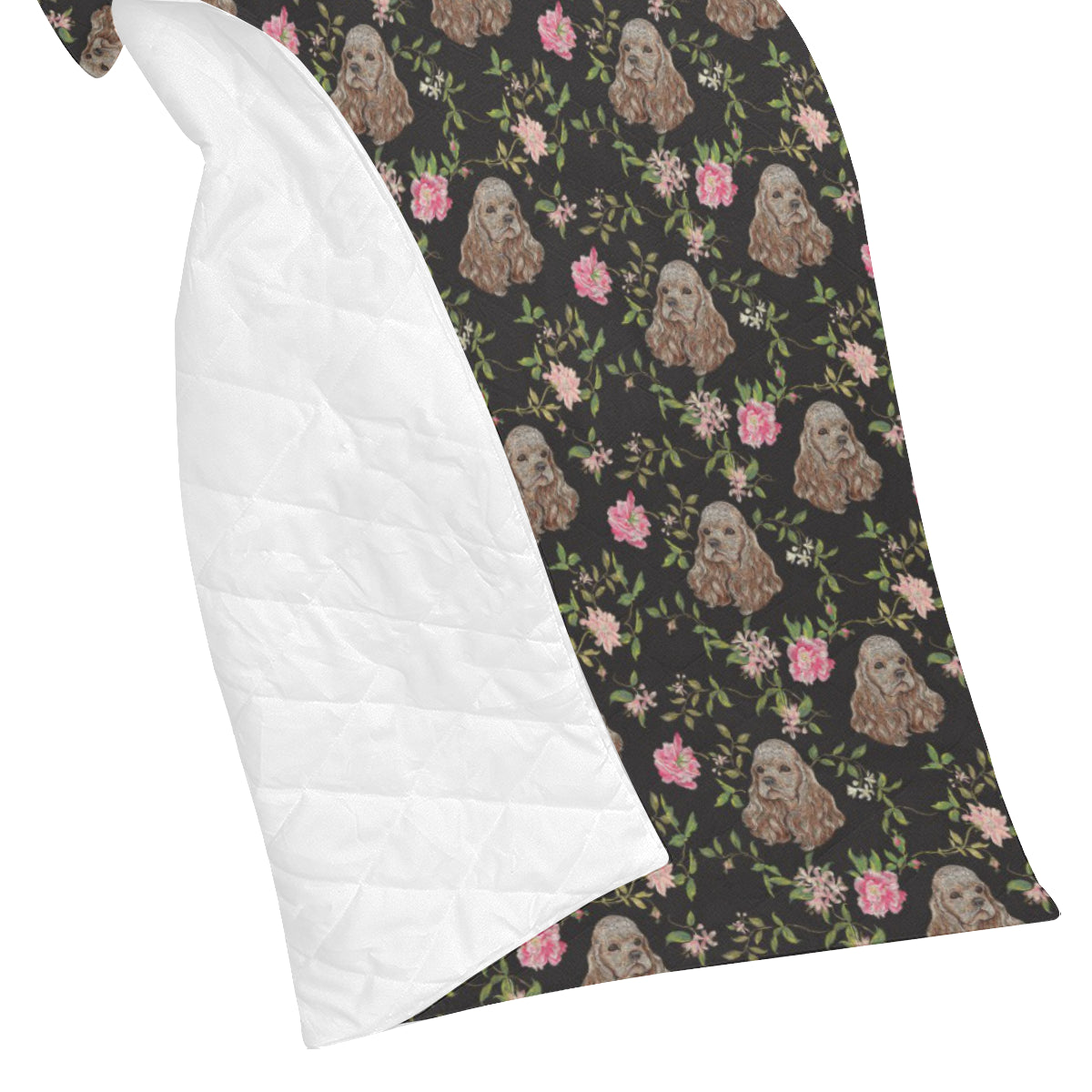 Cocker Pattern Print Design 03 Premium Quilt