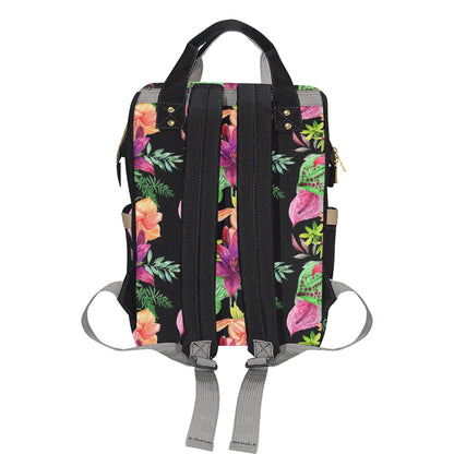 Amaryllis Pattern Print Design AL09 Diaper Bag Backpack