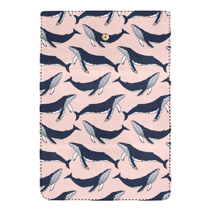 Humpback Whale Pattern Print Design 02 Women's Trifold Wallet