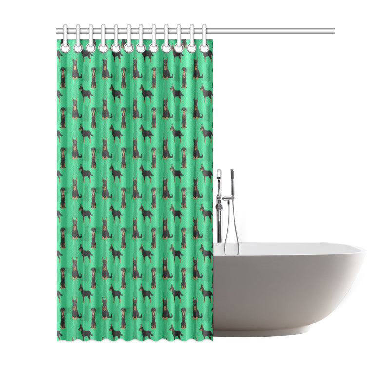 Beauceron Pattern Print Design 01 Shower Curtain
