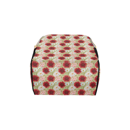 Gerberas Pattern Print Design GB07 Diaper Bag Backpack