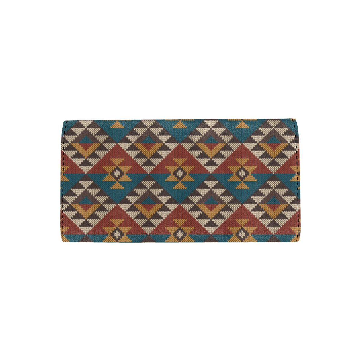 Knit Aztec Tribal Women's Trifold Wallet
