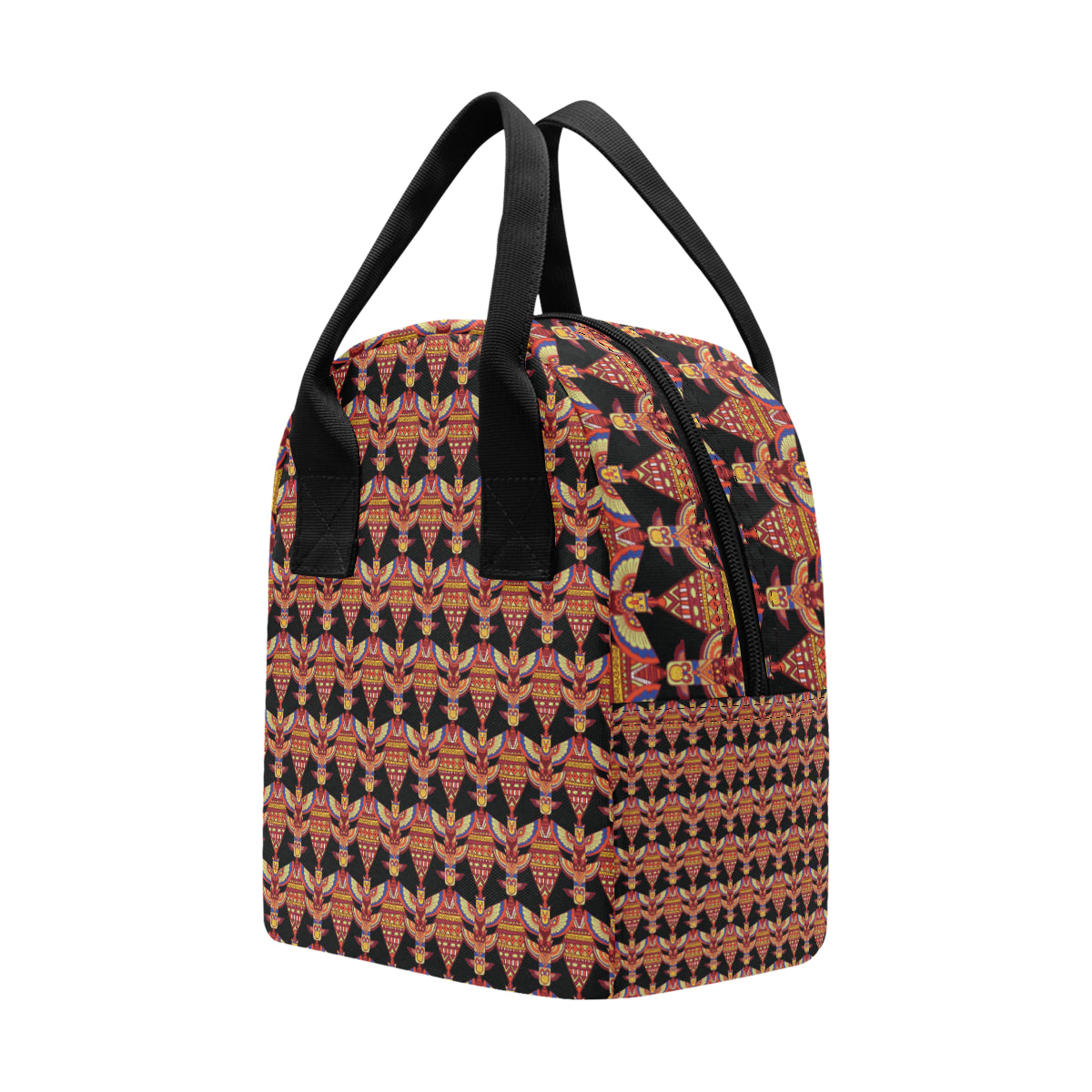 Totem Pole Print Insulated Lunch Bag