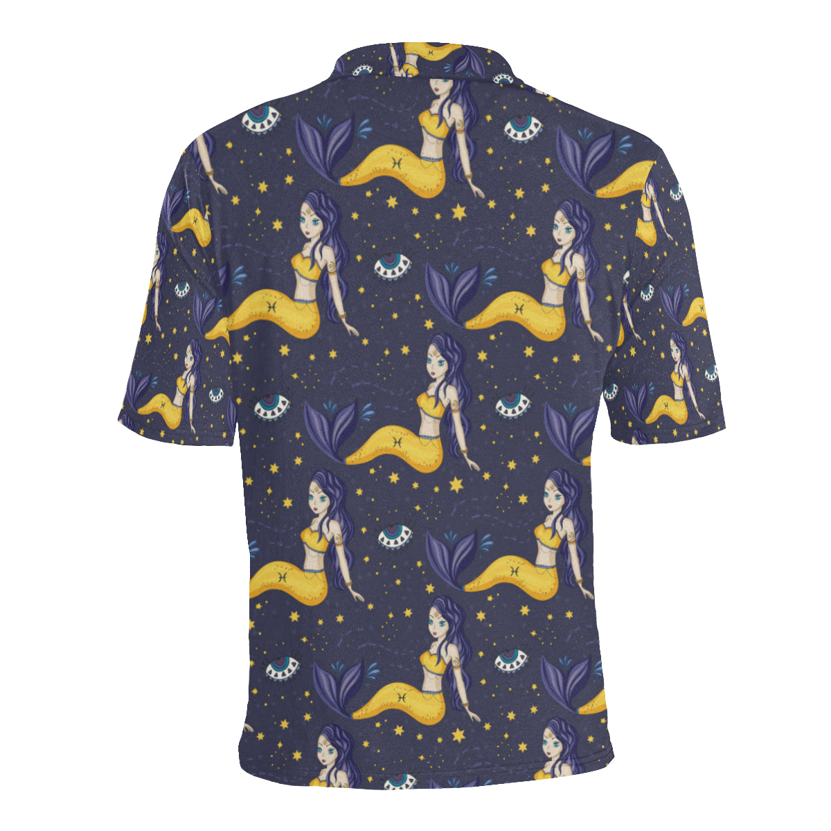 Pisces Pattern Print Design A04 Men Polo Shirt