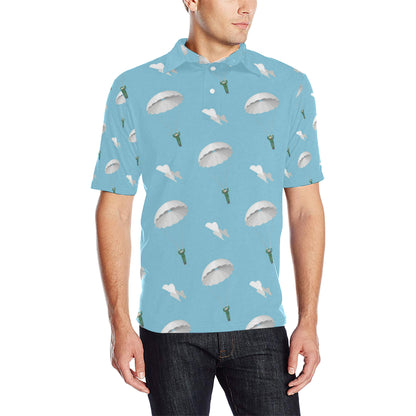 Paratrooper Pattern Print Design A02 Men Polo Shirt