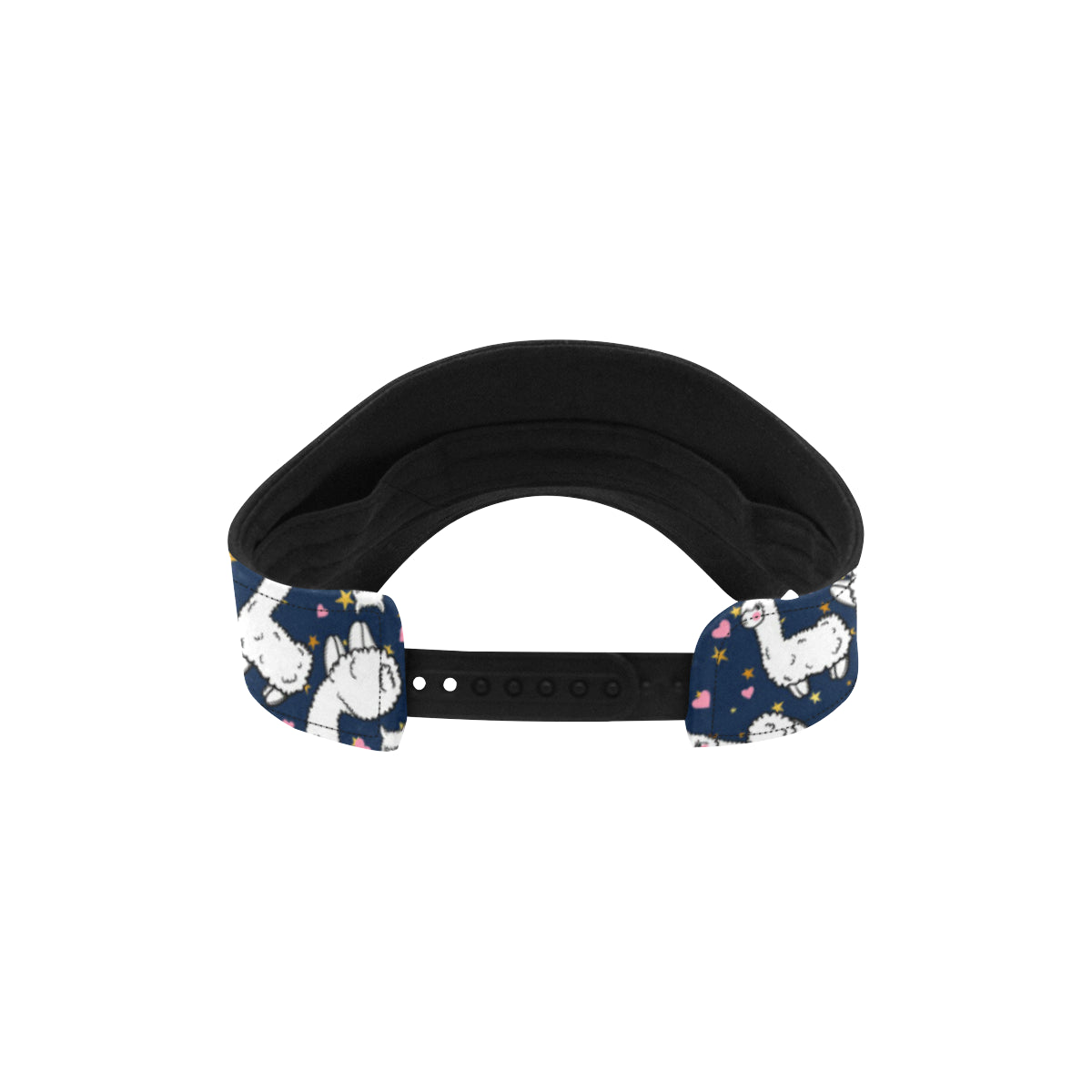 Alpaca Heart Star Design Themed Print Unisex Sun Visor