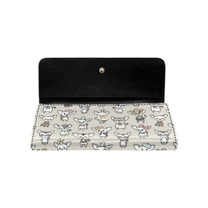 Chihuahua Pattern Print Design 02 Women's Trifold Wallet